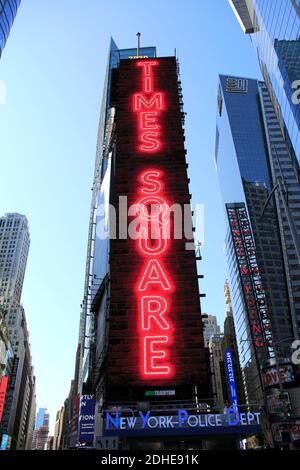 One Times Square, Billboard, Manhattan, New York City, USA Stockfoto