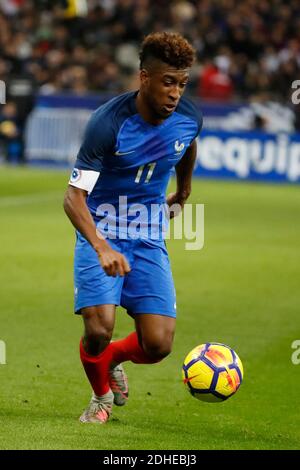 Der französische Kingsley Coman während des Fußballspiels France gegen Wales im Stade de France in Saint-Denis, einem Vorort von Paris, Frankreich am 10. November 2017. Frankreich gewann 2:0. Foto von Henri Szwarc/ABACAPRESS.COM Stockfoto