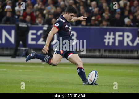 Frankreichs Anthony Belleau während eines Rugby-Testmatches, Frankreich gegen Südafrika im Stade de France, St-Denis, Frankreich, am 18. November 2017. Südafrika gewann 18-17. Foto von Henri Szwarc/ABACAPRESS.COM Stockfoto