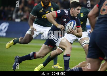 Frankreichs Anthony Belleau während eines Rugby-Testmatches, Frankreich gegen Südafrika im Stade de France, St-Denis, Frankreich, am 18. November 2017. Südafrika gewann 18-17. Foto von Henri Szwarc/ABACAPRESS.COM Stockfoto