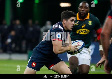 Frankreichs Anthony Belleau während eines Rugby-Testmatches, Frankreich gegen Südafrika im Stade de France, St-Denis, Frankreich, am 18. November 2017. Südafrika gewann 18-17. Foto von Henri Szwarc/ABACAPRESS.COM Stockfoto