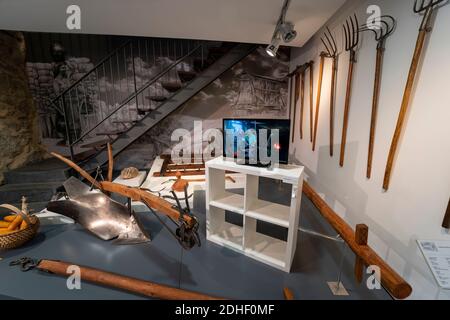 Museu do Linho de Várzea de Calde Museum in Varzea de Calde, Portugal Stockfoto