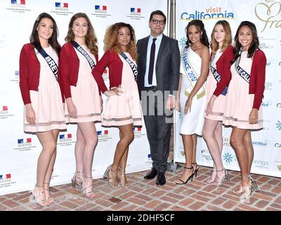 Die 2018 Miss France-Kandidaten nehmen am 28. November 2017 an einem Empfang von Christophe Lemoine, Generalkonsul von Frankreich, in der Residence de France in Beverly Hills, CA, USA, Teil. Foto von Lionel Hahn/ABACAPRESS.COM Stockfoto