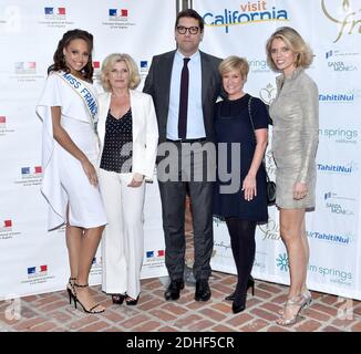 Die 2018 Miss France-Kandidaten nehmen am 28. November 2017 an einem Empfang von Christophe Lemoine, Generalkonsul von Frankreich, in der Residence de France in Beverly Hills, CA, USA, Teil. Foto von Lionel Hahn/ABACAPRESS.COM Stockfoto