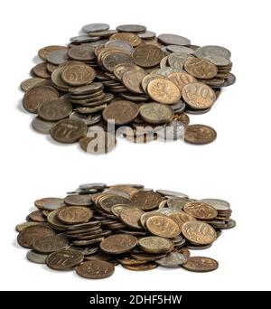 Alte Münzen Stockfoto