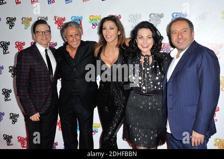 Jean-Marc Genereux, Richard Anconina, Sabrina Salerno, Lio und Patrick Timsit bei der Paris-Premiere von 'STARS 80, La Suite' am 5. Dezember 2017 in L'Olympia in Paris, Frankreich. Foto von Alban Wyters/ABACAPRESS.COM Stockfoto