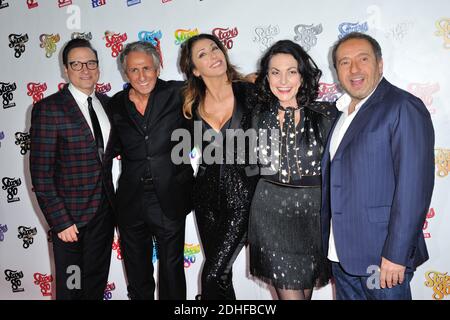 Jean-Marc Genereux, Richard Anconina, Sabrina Salerno, Lio und Patrick Timsit bei der Paris-Premiere von 'STARS 80, La Suite' am 5. Dezember 2017 in L'Olympia in Paris, Frankreich. Foto von Alban Wyters/ABACAPRESS.COM Stockfoto