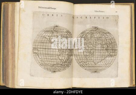 La Geografia di Claudio Tolomeo Alessandrino, Tradotta di Greco nell'Idioma Volgare Italiano da Girolamo Russcelli (1598) 31. Stockfoto