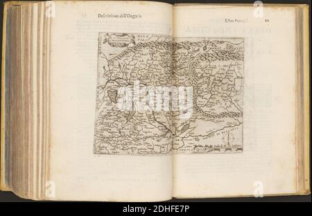 La Geografia di Claudio Tolomeo Alessandrino, Tradotta di Greco nell'Idioma Volgare Italiano da Girolamo Russcelli (1598) 47. Stockfoto