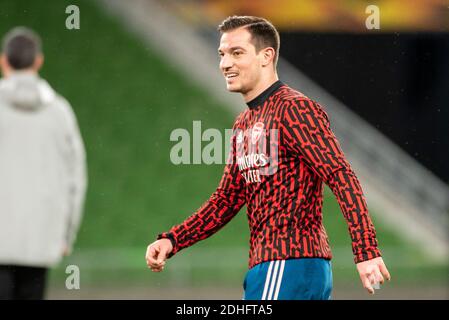 Dublin, Irland. Dezember 2020. Cedric von Arsenal während des Europa League Gruppe B Spiels zwischen dem Dundalk FC und dem Arsenal FC im Aviva Stadium in Dublin, Irland am 10. Dezember 2020 (Foto von Andrew SURMA/ Quelle: SIPA USA/Alamy Live News Stockfoto