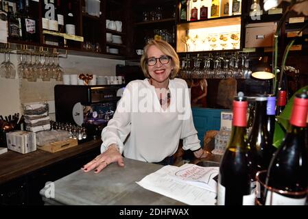 Frédérique Noiret , la fille de Philippe Noiret ouvre son Restaurant 'Au Coup de Torchon' a Paris, Frankreich, le 13 decembre 2017. Foto von Alban Wyters/ABACAPRESS.COM Stockfoto