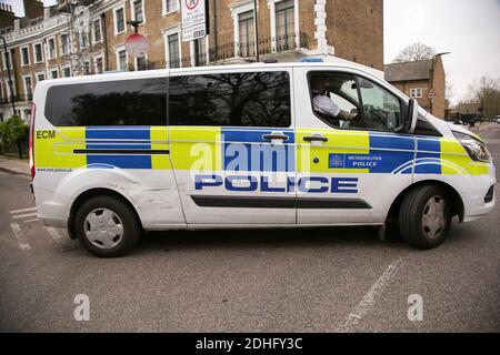 London, Großbritannien. Dezember 2020. Ein Polizeiwagen in London gesehen. Kredit: Dinendra Haria/SOPA Images/ZUMA Wire/Alamy Live Nachrichten Stockfoto