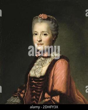 La Princesse Marie-Josèphe de Saxe (1731-1767) mère de Louis XVI Anonyme d'après un Portrait de Jean-Baptiste Greuze. Stockfoto