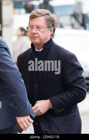 Gast bei der Beerdigung von Andree Sarkozy aka Dadue, Mutter des ehemaligen französischen Präsidenten Nicolas Sarkozy, in der Saint-Jean-Baptiste Kirche in Neuilly-Sur-seine, Frankreich am 18. Dezember 2017. Foto von ABACAPRESS.COM Stockfoto