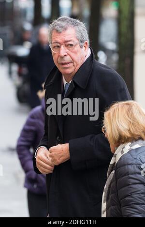 Patrick Balkany, der am 18. Dezember 2017 an der Beerdigung von Andree Sarkozy alias Dadue, Mutter des ehemaligen französischen Präsidenten Nicolas Sarkozy, in der Saint-Jean-Baptiste Kirche in Neuilly-Sur-seine, Frankreich, teilnahm. Foto von ABACAPRESS.COM Stockfoto