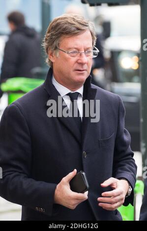 Gast bei der Beerdigung von Andree Sarkozy aka Dadue, Mutter des ehemaligen französischen Präsidenten Nicolas Sarkozy, in der Saint-Jean-Baptiste Kirche in Neuilly-Sur-seine, Frankreich am 18. Dezember 2017. Foto von ABACAPRESS.COM Stockfoto