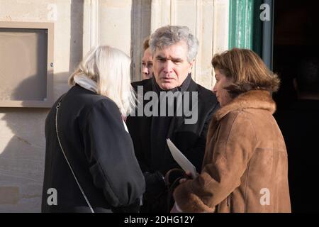 Gast bei der Beerdigung von Andree Sarkozy aka Dadue, Mutter des ehemaligen französischen Präsidenten Nicolas Sarkozy, in der Saint-Jean-Baptiste Kirche in Neuilly-Sur-seine, Frankreich am 18. Dezember 2017. Foto von ABACAPRESS.COM Stockfoto