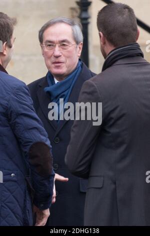 Claude Gueant bei der Beerdigung von Andree Sarkozy aka Dadue, Mutter des ehemaligen französischen Präsidenten Nicolas Sarkozy, in der Saint-Jean-Baptiste Kirche in Neuilly-Sur-seine, Frankreich am 18. Dezember 2017. Foto von ABACAPRESS.COM Stockfoto