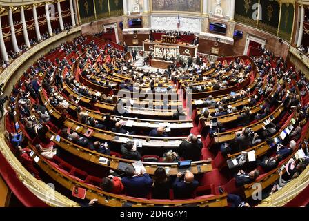 Atmosphäre während der Fragestunde bei der Nationalversammlung in Paris, Frankreich am 20. Dezember 2017. Foto von Christian Liewig/ABACAPRESS.COM Stockfoto