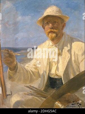 Peder Severin Krøyer - Selbstporträt Stockfoto