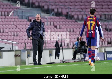 Ronald Koeman vom FC Barcelona beim UEFA Champions League Group G Spiel zwischen FC Barcelona und Juventus FC. Stockfoto