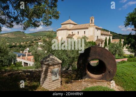 Umbau und Wiederherstellung des alten Klosters La Magdalena in Antequera, Malaga, das derzeit in ein Hotel umgewandelt wird. Antequera, März 2019. Stockfoto