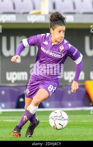 Florenz, Italien. Dezember 2020. Claudia Neto (Fiorentina) während Fiorentina Femminile vs Slavia Praga, UEFA Champions League Frauen Fußballspiel in florenz, Italien, Dezember 10 2020 Kredit: Unabhängige Fotoagentur/Alamy Live Nachrichten Stockfoto