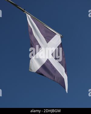 Schottische Flagge fliegen in Zypern Stockfoto