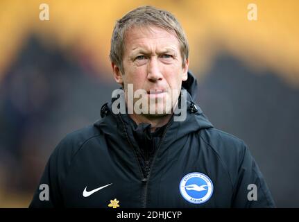 Dateifoto vom 07-03-2020 von Brighton und Hove Albion Manager Graham Potter. Stockfoto