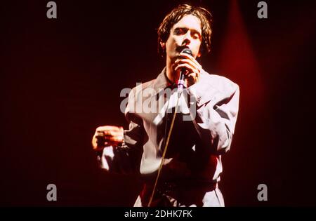 Pulp beim Glastonbury Festival 1998, Worthy Farm Somerset, England. Stockfoto