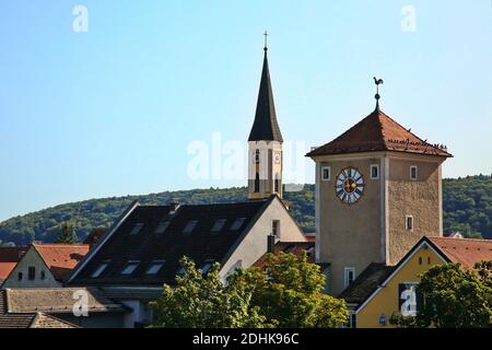 Kelheim ist EINE Stadt in Bayern mit vielen historischen Sehenswürdigkeiten Stockfoto