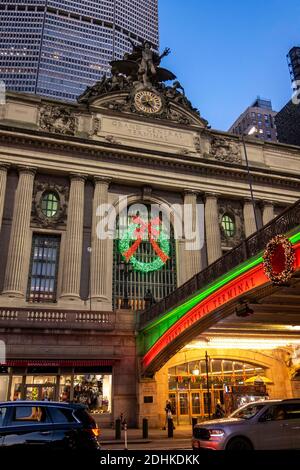 Pershing Square Holiday Lights in New York City, USA Stockfoto