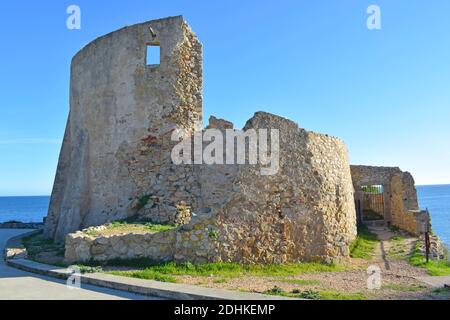 Castillo de San Esteban, Palamos Katalonien Spanien Stockfoto