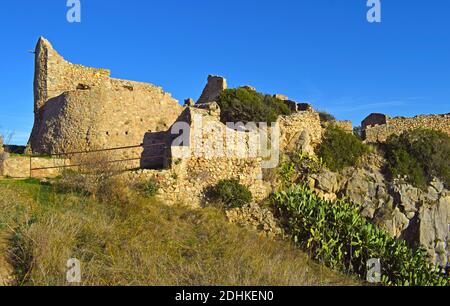 Castillo de San Esteban, Palamos Katalonien Spanien Stockfoto