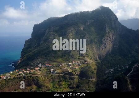 Penha de Águia, Faial Stockfoto