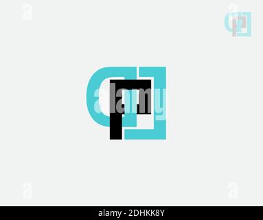 Logo auf weißem Hintergrund in Vektorgrafik Stock Vektor