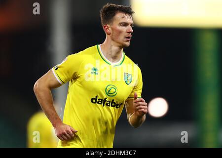 Christoph Zimmermann von Norwich City - Norwich City / Nottingham Forest, Sky Bet Championship, Carrow Road, Norwich, UK - 9. Dezember 2020 nur redaktionelle Verwendung - es gelten DataCo-Beschränkungen Stockfoto