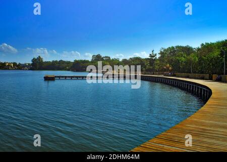 Brasilia, DF, Brasilien - 22. August 2020: Parque Deck Sul 'South Deck Park', in brasilia, Hauptstadt von brasilien. Stockfoto