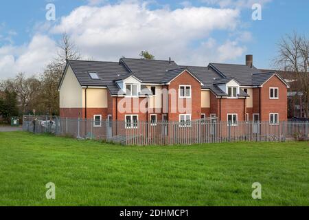 Bau von neuen Wohnungen in Woodrow, Redditch, Worcestershire, England. Stockfoto