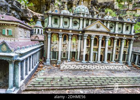 Alabama Cullman St. Saint Bernard Abbey Ave Marie Grotto,Kloster Katholische Benediktinermönche Miniatur Petersdom, Stockfoto