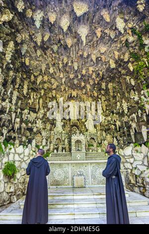 Alabama Cullman St. Saint Bernard Abbey Ave Marie Grotto, Zement Stalaktiten Marmor Altar Kloster katholischen Benediktinermönche, Stockfoto