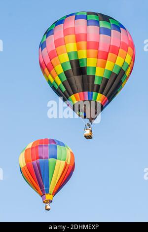 Alabama Decatur Alabama Jubilee Heißluftballon Classic, Point Mallard Park Ballons jährlichen Start steigt, Stockfoto