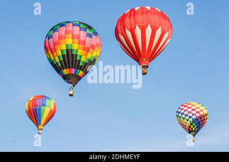 Alabama Decatur Alabama Jubilee Heißluftballon Classic, Point Mallard Park Ballone jährlich abheben steigende mehrere, Stockfoto
