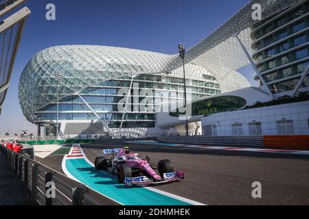 Abu Dhabi, VAE. Dezember 2020. 18 STROLL Lance (CAN), Racing Point F1 RP20, Aktion während der Formel 1 Etihad Airways Abu Dhabi Grand Prix 2020, vom 11. Bis 13. Dezember 2020 auf dem Yas Marina Circuit, in Abu Dhabi - Foto Antonin Vincent / DPPI / LM Stockfoto