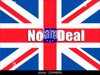 Harter Brexit, Kein Deal, Großbritannien Stockfoto