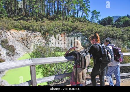 Der Teufel Bad, Wai-O-Tapu Thermal Wonderland, Rotorua, Region Bay of Plenty, Nordinsel, Neuseeland Stockfoto