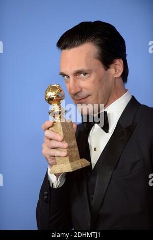 Jon Hamm nimmt am Presseraum der 73. Jährlichen Golden Globe Awards Teil, die am 10. Januar 2016 im Beverly Hilton Hotel in Beverly Hills, Kalifornien, stattfinden. Foto von Lionel Hahn/AbacaUsa.com Stockfoto