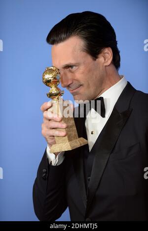Jon Hamm nimmt am Presseraum der 73. Jährlichen Golden Globe Awards Teil, die am 10. Januar 2016 im Beverly Hilton Hotel in Beverly Hills, Kalifornien, stattfinden. Foto von Lionel Hahn/AbacaUsa.com Stockfoto