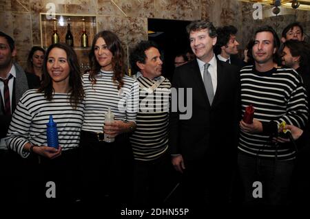 Der ehemalige Wirtschaftsminister Arnaud Montebourg nimmt am BabyBrand-Wettbewerb in Paris, Frankreich, am 19. Januar 2016 Teil. Foto von Alain Apaydin/ABACAPRESS.COM Stockfoto