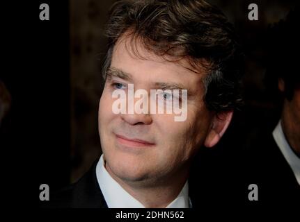 Der ehemalige Wirtschaftsminister Arnaud Montebourg nimmt am BabyBrand-Wettbewerb in Paris, Frankreich, am 19. Januar 2016 Teil. Foto von Alain Apaydin/ABACAPRESS.COM Stockfoto